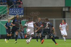 DFB-Pokal - SC Paderborn 07 - FC Ingolstadt 04 - Agyemang Diawusie (27, FCI) Strohdiek, Christian (Paderborn 5)