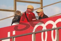 Regionalliga Bayern - FC Ingolstadt 04 II - FC Bayern 2 - Zuschauer Ex-Trainer Ralph Hasenhüttl auf der Tribüne