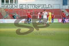 3. Liga - SpVgg Unterhaching - FC Ingolstadt 04 - Einmrasch Dennis Eckert Ayensa (7, FCI) Winkler Alexander (4, SpVgg)