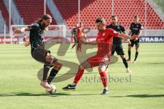 3. Liga - FSV Zwickau - FC Ingolstadt 04 - Björn Paulsen (4, FCI) Nils Miatke (28 Zwickau)