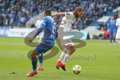 3. Liga - 1. FC Magdeburg - FC Ingolstadt 04 - Björn Paulsen (#4,FCI)  - Leon Bell Bell (#19 Magdeburg) - Foto: Jürgen Meyer