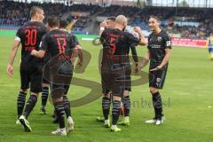 3. Liga - Fußball - Eintracht Braunschweig - FC Ingolstadt 04 - Tor Jubel 0:2 durch Nico Antonitsch (5, FCI) mit Marcel Gaus (19, FCI) Maximilian Thalhammer (6, FCI) Michael Heinloth (17, FCI) Tobias Schröck (21, FCI)