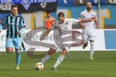 3. Fußball-Liga - Saison 2019/2020 - SV Waldhof Mannheim - FC Ingolstadt 04 - Michael Heinloth (#17,FCI)  - Mete Celik (#3 Mannheim) - Foto: Stefan Bösl