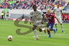 3. Liga - Fußball - KFC Uerdingen - FC Ingolstadt 04 - durch die Mitte, Agyemang Diawusie (11, FCI) Pflücke Patrick