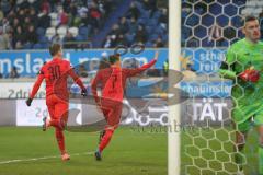 3. Fußball-Liga - Saison 2019/2020 - MSV Duisburg - FC Ingolstadt 04 - Dennis Eckert Ayensa (#7,FCI)  trifft zum 0:1 Führngstreffer - jubel - Foto: Meyer Jürgen