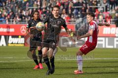 3. Liga - Würzburger Kickers - FC Ingolstadt 04 - Filip Bilbija (35, FCI) Caniggia Ginola Elva (14, FCI) Sebastian Schuppan (27 Würzburg)