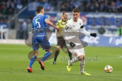 3. Liga - 1. FC Magdeburg - FC Ingolstadt 04 - Stefan Kutschke (#30,FCI)  - Tobias Müller (#5 Magdeburg) - Foto: Jürgen Meyer