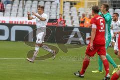 3. Fußball-Liga - Saison 2019/2020 - Bayern München II - FC Ingolstadt 04 - Der 1:1 Ausgleichstreffer durch Dennis Eckert Ayensa (#7,FCI)  - jubel - Foto: Meyer Jürgen