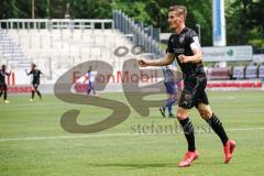 3. Liga - SV Meppen - FC Ingolstadt 04 - Alleingang zu Tor, Stefan Kutschke (30, FCI) schießt das 0:1, Jubel