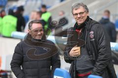 3. Liga - 1. FC Magdeburg - FC Ingolstadt 04 - Sportdirektor Michael Henke (FCI)  und Franz Spitzauer im Gespräch - Foto: Jürgen Meyer