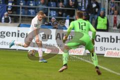 3. Liga - 1. FC Magdeburg - FC Ingolstadt 04 - Der 0:1 Führungstreffer durch Beister Maximilian (#10,FCI) - Morten Behrens (#12 Magdeburg) - jubel - Foto: Jürgen Meyer