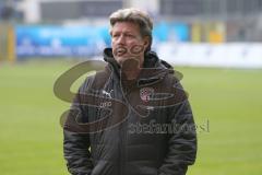 3. Fußball-Liga - Saison 2019/2020 - SV Waldhof Mannheim - FC Ingolstadt 04 - Chef-Trainer Jeff Saibene (FCI) vor dem Spiel - Foto: Stefan Bösl