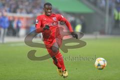 3. Fußball-Liga - Saison 2019/2020 - MSV Duisburg - FC Ingolstadt 04 - Agyemang Diawusie (#11,FCI)  - Foto: Meyer Jürgen