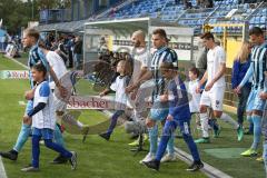 3. Fußball-Liga - Saison 2019/2020 - SV Waldhof Mannheim - FC Ingolstadt 04 - Die Spieler laufen ein - Nico Antonitsch (#5,FCI) Foto: Stefan Bösl