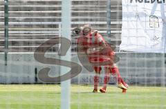 3. Liga - 1860 München - FC Ingolstadt 04 - Tor Maximilian Beister (10, FCI) Jubel mit Robin Krauße (23, FCI)