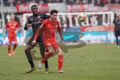 3. Liga - Hallescher FC - FC Ingolstadt 04 - Agyemang Diawusie (11, FCI) Landgraf Niklas (31 Halle)