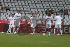 3. Fußball-Liga - Saison 2019/2020 - Bayern München II - FC Ingolstadt 04 - Stefan Kutschke (#30,FCI)  - Ganiggia Ginola Elva (#14,FCI)  - Foto: Meyer Jürgen