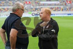 3. Liga - Fußball - KFC Uerdingen - FC Ingolstadt 04 - Vorsitzender des Vorstandes Peter Jackwerth (FCI) und Cheftrainer Heiko Vogel (KFC)