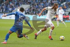 3. Liga - 1. FC Magdeburg - FC Ingolstadt 04 - Björn Paulsen (#4,FCI)  - Leon Bell Bell (#19 Magdeburg) - Foto: Jürgen Meyer