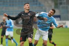 3. Liga - Chemnitzer FC - FC Ingolstadt 04 - Stefan Kutschke (30, FCI) Sirigu Sandro (8 Chemnitz)