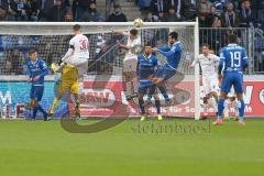 3. Liga - 1. FC Magdeburg - FC Ingolstadt 04 - Maximilian Thalhammer (#6,FCI) - Stefan Kutschke (#30,FCI)  - Torwart Fabijan Buntic (#24,FCI)  - Foto: Jürgen Meyer