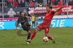 3. Liga - Hallescher FC - FC Ingolstadt 04 - Michael Heinloth (17, FCI) Sohm Pascal (9 Halle)
