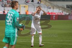 3. Fußball-Liga - Saison 2019/2020 - Bayern München II - FC Ingolstadt 04 - Dennis Eckert Ayensa (#7,FCI)  nach einer vergebenen Chance - enttäuscht - Foto: Meyer Jürgen