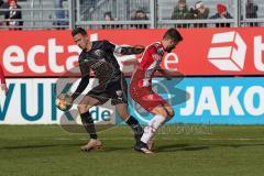 3. Liga - Würzburger Kickers - FC Ingolstadt 04 - Marcel Gaus (19, FCI) Daniel Hägele (22 Würzburg)