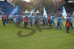 3. Fußball-Liga - Saison 2019/2020 - SV Waldhof Mannheim - FC Ingolstadt 04 - Die Spieler laufen ein - Nico Antonitsch (#5,FCI) Foto: Stefan Bösl