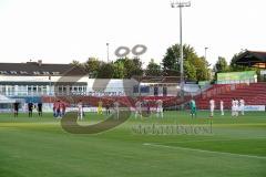 3. Liga - SpVgg Unterhaching - FC Ingolstadt 04 - Einmarsch Aufstellung