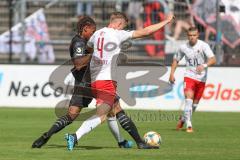 3. Fußball-Liga - Saison 2019/2020 - FC Victoria Köln - FC Ingolstadt 04 - Ganiggia Ginola Elva (#14,FCI)  - Lars Dietz (#4 Köln) - Foto: Meyer Jürgen