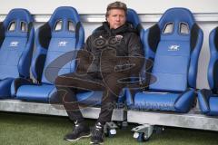 3. Fußball-Liga - Saison 2019/2020 - SV Waldhof Mannheim - FC Ingolstadt 04 - Chef-Trainer Jeff Saibene (FCI) - Foto: Stefan Bösl