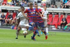 3. Liga - Fußball - KFC Uerdingen - FC Ingolstadt 04 - Zweikampf Caniggia Ginola Elva (14, FCI) Maxsö Andreas (KFC 2) Konrad Manuel (KFC 28)