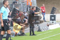 3. Fußball-Liga - Saison 2019/2020 - FC Victoria Köln - FC Ingolstadt 04 - Chef-Trainer Jeff Saibene (FCI) gibt Anweisungen - Foto: Meyer Jürgen