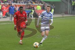 3. Fußball-Liga - Saison 2019/2020 - MSV Duisburg - FC Ingolstadt 04 - Frederic Ananou (#2,FCI) - Foto: Meyer Jürgen