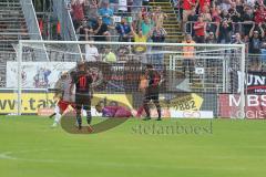 3. Fußball-Liga - Saison 2019/2020 - FC Victoria Köln - FC Ingolstadt 04 - Der 3:0 Führungstreffer - Torwart Fabijan Buntic (#24,FCI)  - Beister Maximilian (#10,FCI) - Peter Kurzweg (#16,FCI)  - Enttäuscht - Foto: Meyer Jürgen