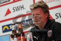 3. Liga - Hallescher FC - FC Ingolstadt 04 - Pressekonferenz nach dem Spiel Cheftrainer Jeff Saibene (FCI)