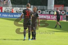 3. Fußball-Liga - Saison 2019/2020 - FC Victoria Köln - FC Ingolstadt 04 - Enttäuschte Gesichter nach dem Spiel - Stefan Kutschke (#30,FCI)  - Robin Krausse (#23,FCI)  - Foto: Meyer Jürgen