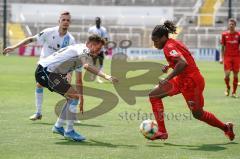 3. Liga - 1860 München - FC Ingolstadt 04 - Caniggia Ginola Elva (14, FCI) Willsch Marius (25, München)