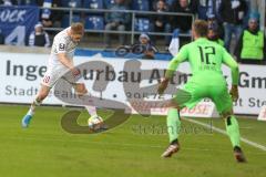 3. Liga - 1. FC Magdeburg - FC Ingolstadt 04 - Der 0:1 Führungstreffer durch Beister Maximilian (#10,FCI) - Morten Behrens (#12 Magdeburg) - jubel - Foto: Jürgen Meyer