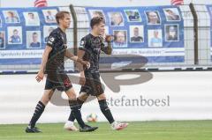 3. Liga - SV Meppen - FC Ingolstadt 04 - Tor Jubel zum 0:2 durch Dennis Eckert Ayensa (7, FCI) mit Filip Bilbija (35, FCI)