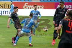 3. Liga - Chemnitzer FC - FC Ingolstadt 04 - Maximilian Thalhammer (6, FCI) Tuma Davud (7 Chemnitz) Stefan Kutschke (30, FCI)