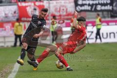 3. Liga - Hallescher FC - FC Ingolstadt 04 - Robin Krauße (23, FCI) Papadopoulos Antonios (8 Halle)