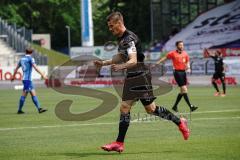 3. Liga - SV Meppen - FC Ingolstadt 04 - Alleingang zu Tor, Stefan Kutschke (30, FCI) schießt das 0:1, Jubel
