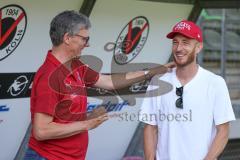 3. Fußball-Liga - Saison 2019/2020 - FC Victoria Köln - FC Ingolstadt 04 - Sportdirektor Michael Henke (FCI)  und 