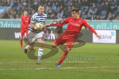 3. Fußball-Liga - Saison 2019/2020 - MSV Duisburg - FC Ingolstadt 04 - Dennis Eckert Ayensa (#7,FCI)  trifft zum 0:1 Führngstreffer - jubel - Foto: Meyer Jürgen