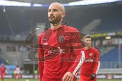 3. Fußball-Liga - Saison 2019/2020 - MSV Duisburg - FC Ingolstadt 04 - Die Spieler verlassen nach dem warm machen das Spielfeld -Nico Antonitsch (#5,FCI) - Foto: Meyer Jürgen