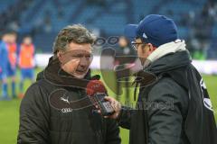 3. Liga - 1. FC Magdeburg - FC Ingolstadt 04 - Chef-Trainer Jeff Saibene (FCI) beim Interview - Foto: Jürgen Meyer