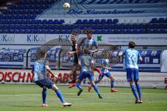 3. Liga - SV Meppen - FC Ingolstadt 04 - Kopfballduell Stefan Kutschke (30, FCI) Egerer Florian (16 Meppen) Komenda Marco (6 Meppen) Puttkammer Steffen (22 Meppen)