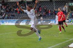 3. Liga - Fußball - SG Sonnenhof Großaspach - FC Ingolstadt 04 - Tor Jubel zum 1:5, Caniggia Ginola Elva (14, FCI) mit Salto